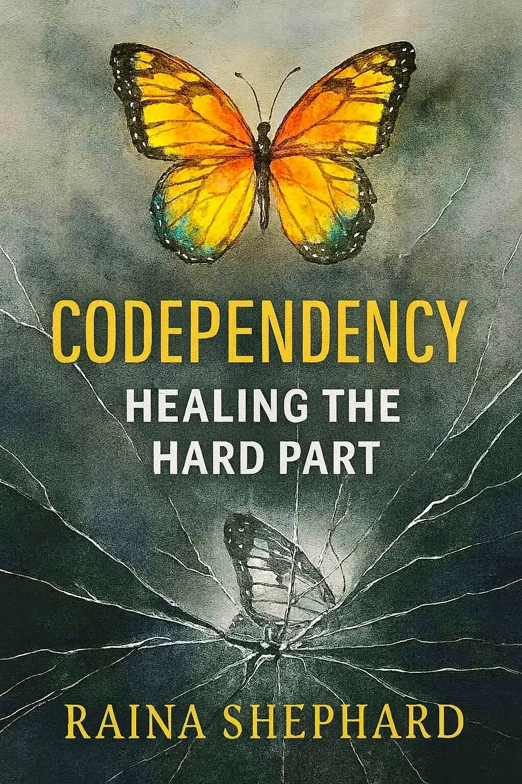 Butterfly book cover, "Codependency: Healing the Hard Part".